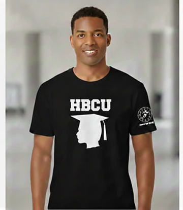 HBCU GRAD Men 1A BLK/Wht