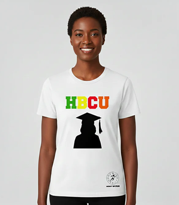 HBCU GRAD Women 3A Wht W/COLORS