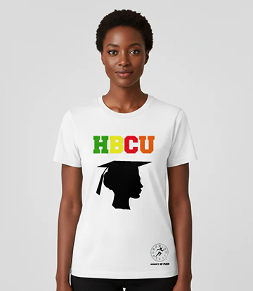 HBCU GRAD Women 4A Wht W/COLORS