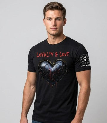 Loyalty & Love Blk HEART